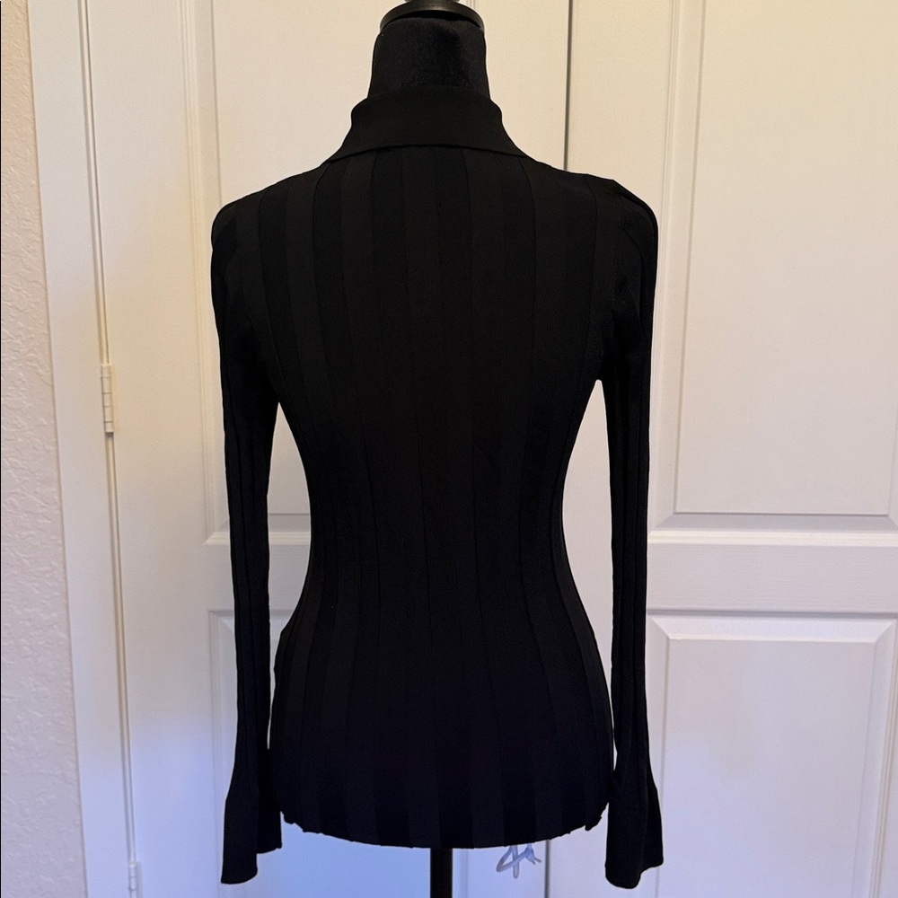 SANDRO Aurel Ribbed Collared Cardigan - Picture 10 of 13